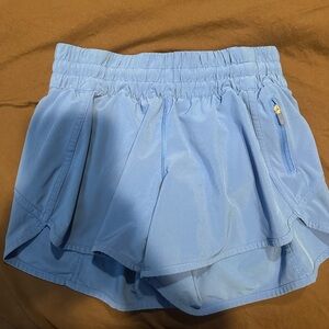 Lululemon Athletica Light Blue Athletic Shorts